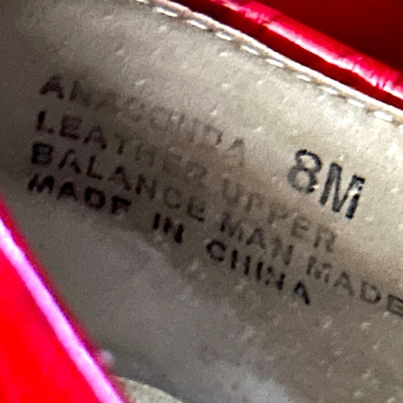 Vintage Bellini Beautiful Swirled Red Patent Leather Anaconda Loafers Size 8 - Picture 6 of 8